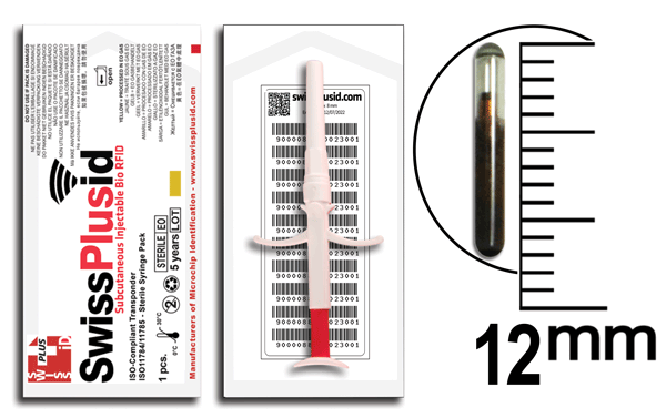 12mm Bio Glass ISO FDX-B Microchip Syringe Packs - Image 4